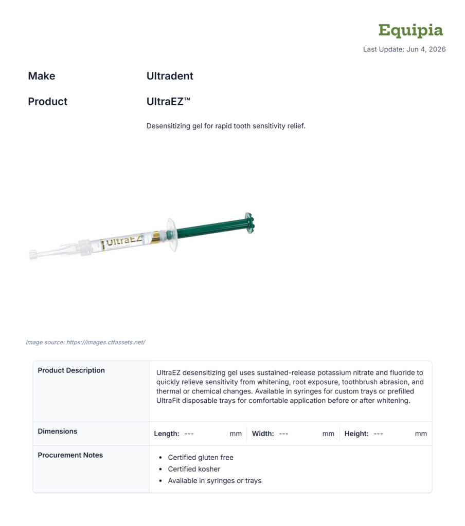 desensitizing gel